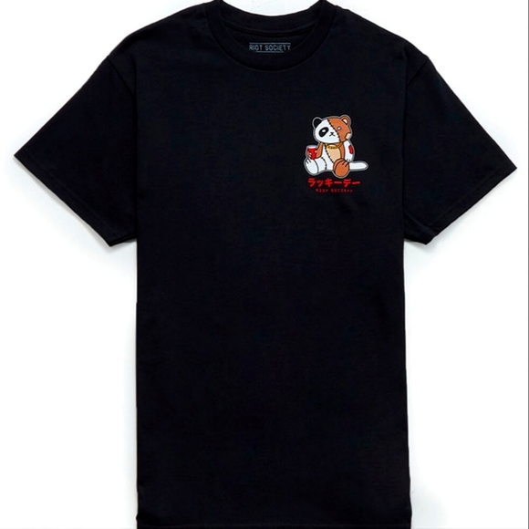 Riot Society Suji Kanji T-Shirt, Medium, Black. - Picture 2 of 5